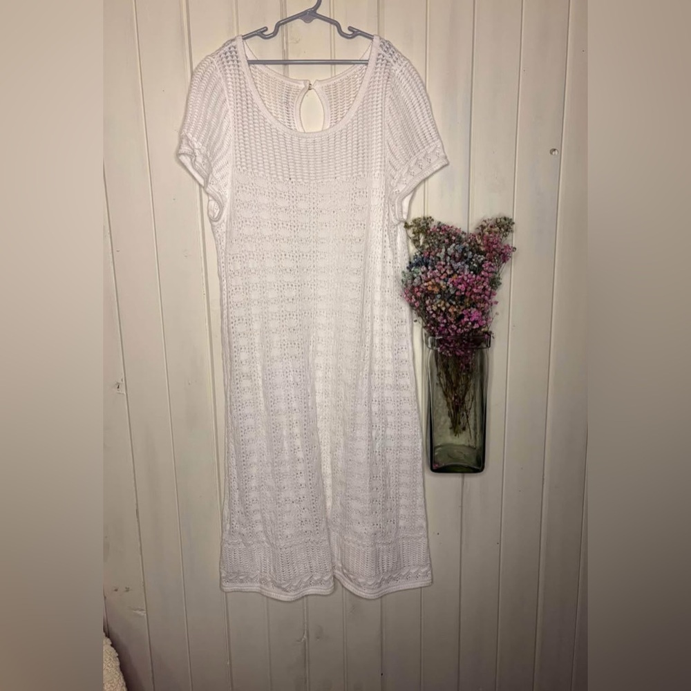 Lily Pulitzer knit / lace / crochet dress swim cover
